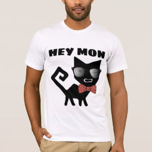 HEY MON, COOLA JAMAICAN CAT T-shirts, Lusny T Shirt
