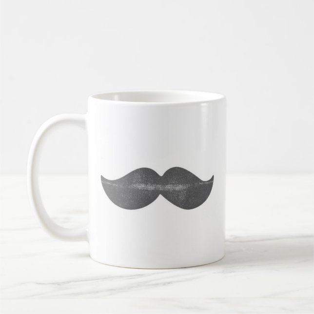 Hey! Mustasch Kaffemugg (Vänster)