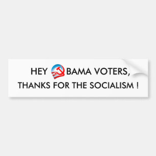 HEY OBAMA VÄLJARE BILDEKAL