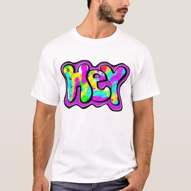 hey och bye t shirt (Framsida)