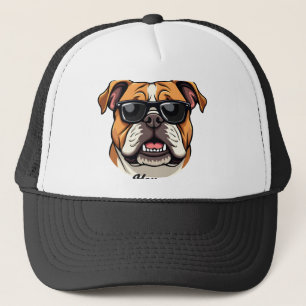 Hey Paws Up Vintage Bulldog med solglasögon Roligt Keps