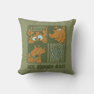 Hey Scooby-Doo Tribal Square Graphic Kudde