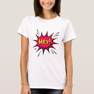 HEY! T-Shirt – Lekfull och Energisk Grafisk Tee