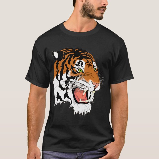 Hey tiger II Tee Shirt (Framsida)