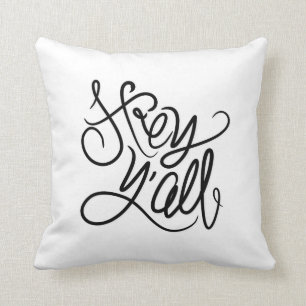 Hey tillfällig sydlig hälsningdekorativ kudde för