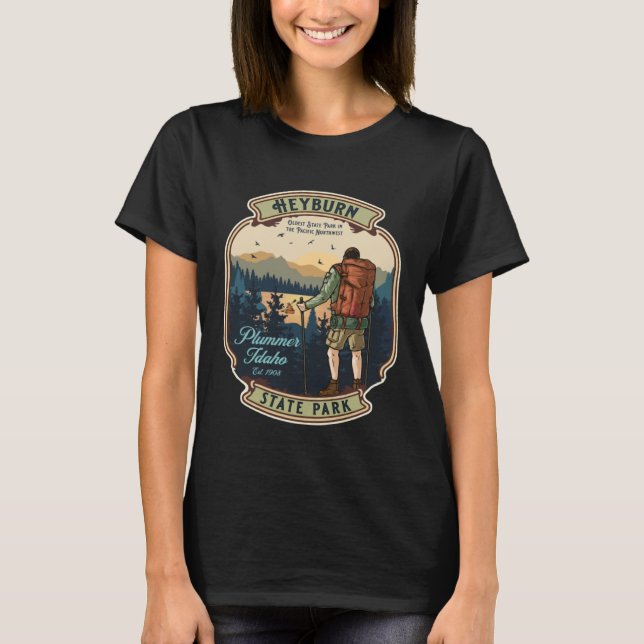 Heyburn State Park Plummer Idaho Hiking Camping So T Shirt (Framsida)