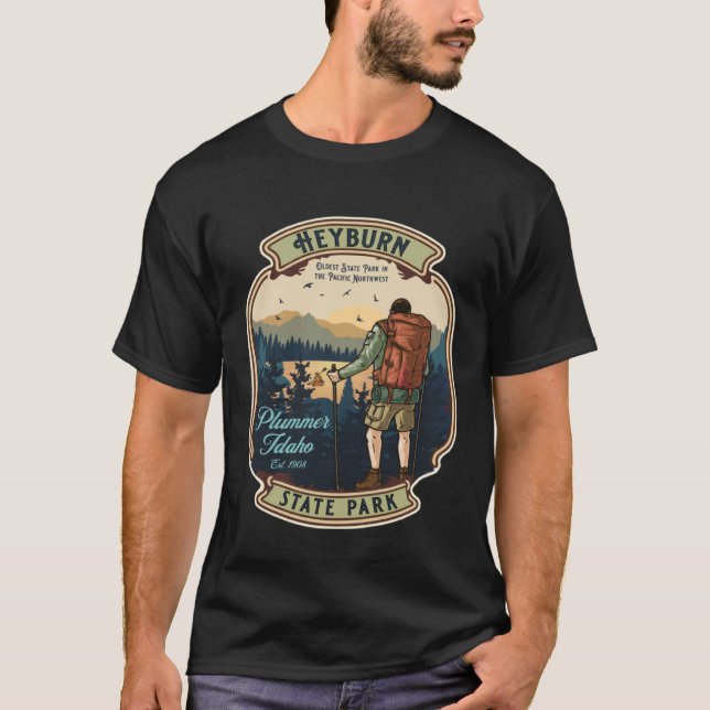 Heyburn State Park Plummer Idaho Hiking Camping So T Shirt (Framsida)
