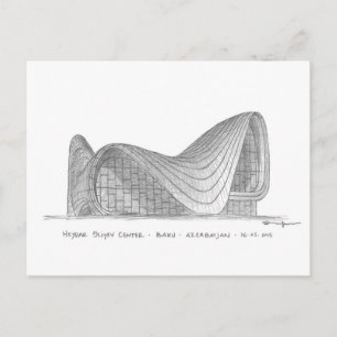 Heydar Aliyev Centre, Baku, Azerbajdzjan Vykort