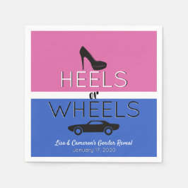 Heylar eller Hjul{Car} Black|Rosa|Blue Gender Reve Pappersservett