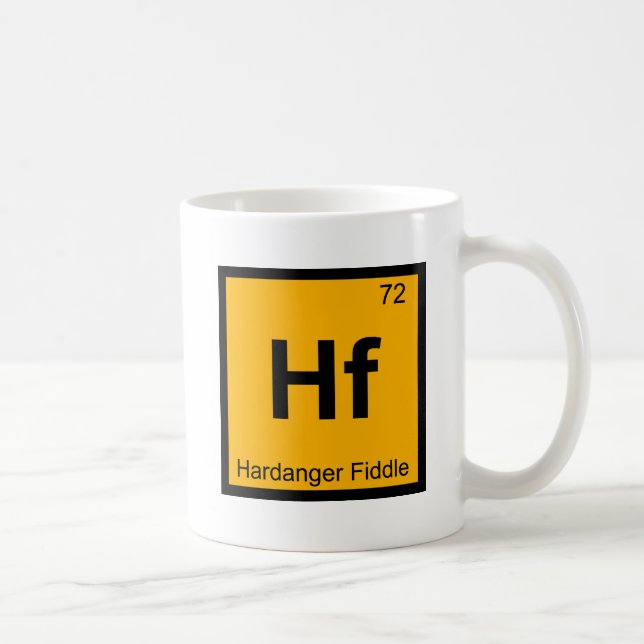 Hf - Hardangerfiddelkemi Periodiska systemet Kaffemugg (Höger)