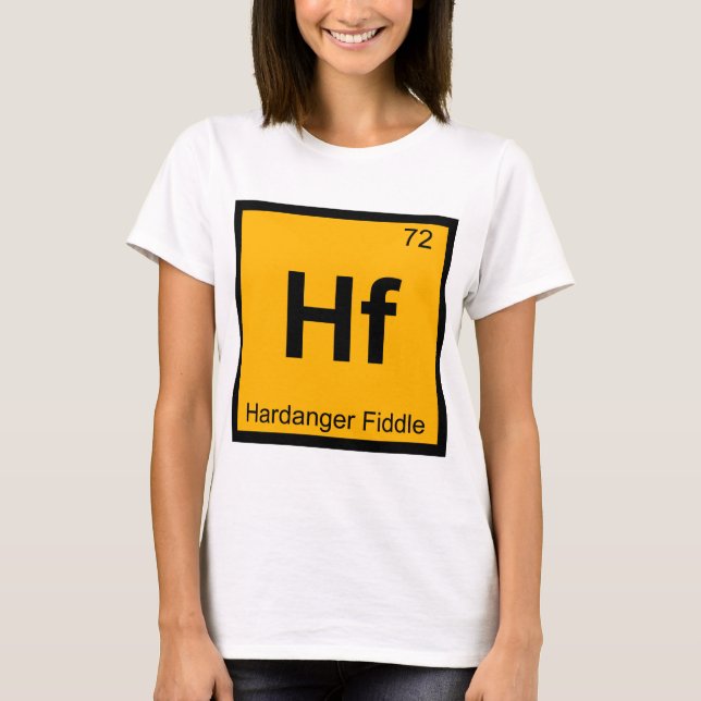 Hf - Hardangerfiol Kemi Periodiska Systemet Tröja (Framsida)