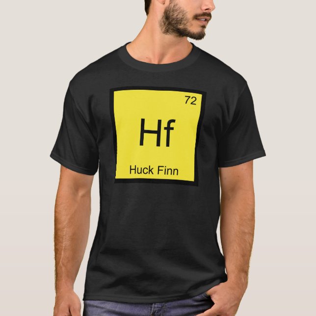 Hf - Hf - Hck Finn Funny Chemistry Inslag Symbol T T-shirt (Framsida)