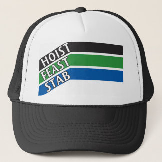 HFS-hattsvart, grönt, blått Truckerkeps