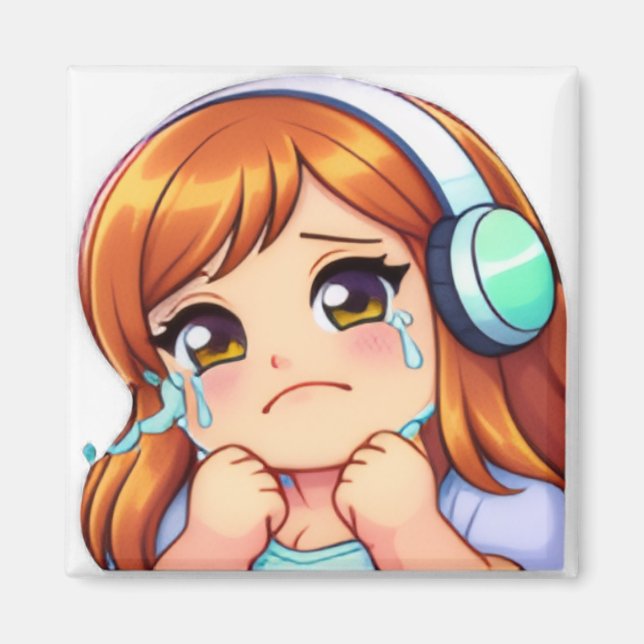 HG Emote: Official "Cry" Square Magnet  (Framsidan)