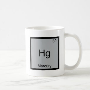 Hg - För kemiinslag för Mercury rolig utslagsplats Kaffemugg