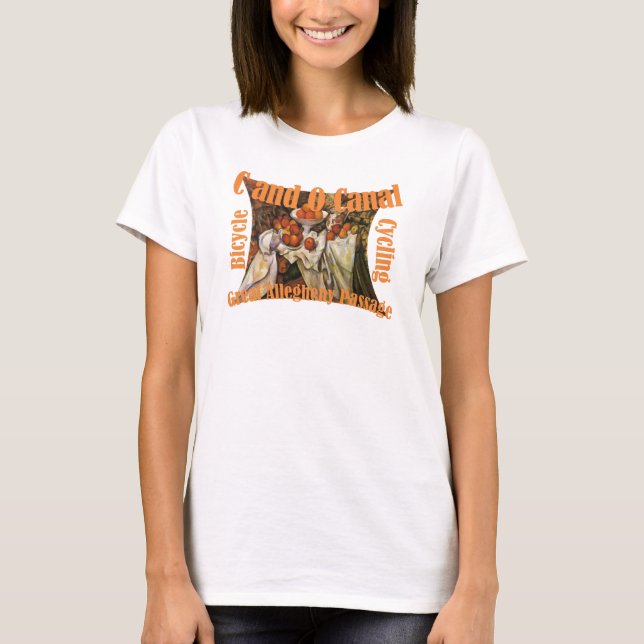 HG FV C O Canal Cykla Great Allegheny Passage  T Shirt (Framsida)