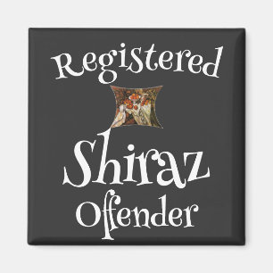 HG FW FV Registrerad Shiraz Lagöverträdare Magnet