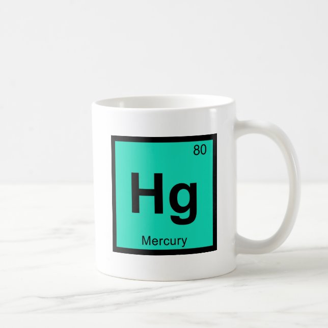 Hg - Kvickemisk återkommande Bord-symbol Kaffemugg (Höger)