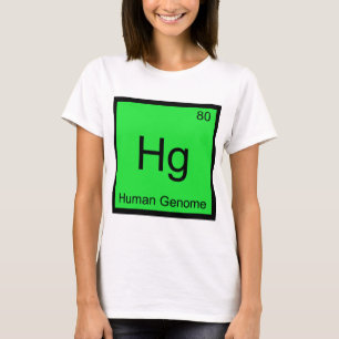 Hg - Mänskligt genom kemi element symbol DNA-te Tröja