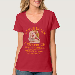 HG REPUBLIKANSK MASSAGE SALONG ÄCKLIGA TJOANAR T-S T SHIRT