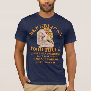 HG REPUBLIKANSK MASSAGE SALONG ÄCKLIGA TJOENER T-S T SHIRT