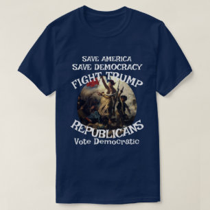 HG USA Amerikansk Politisk Valflagga T Shirt