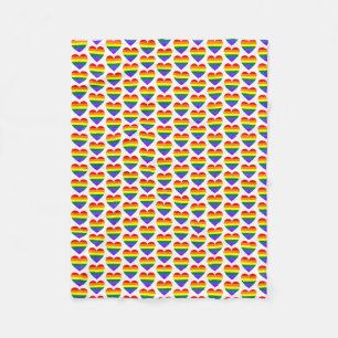 HGBT Gay pride Rainbow Heart Mönster Fleecefilt