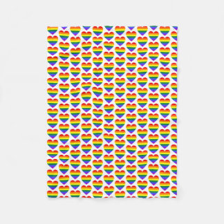 HGBT Gay pride Rainbow Heart Mönster Fleecefilt