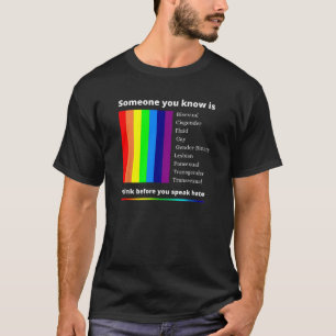 HGBTQ ALLY GAY PRIDE SHIRT RAINBOW FLAGGA 2023 T