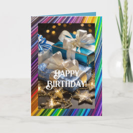 HGBTQ-födelsedagskort, 5-tums x 7-tums mappat grat Kort