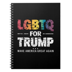 HGBTQ FÖR TRUMP GAY-LESBISK FÖR TRUMP 2024 ANTECKNINGSBOK