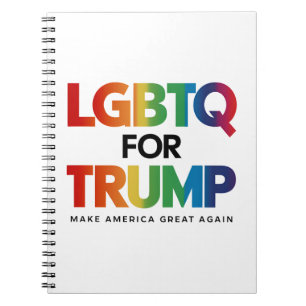 HGBTQ FÖR TRUMP GAY-LESBISK FÖR TRUMP 2024 ANTECKNINGSBOK
