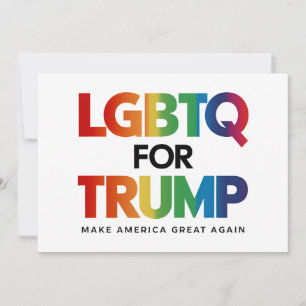 HGBTQ FÖR TRUMP GAY-LESBISK FÖR TRUMP 2024 INBJUDNINGAR