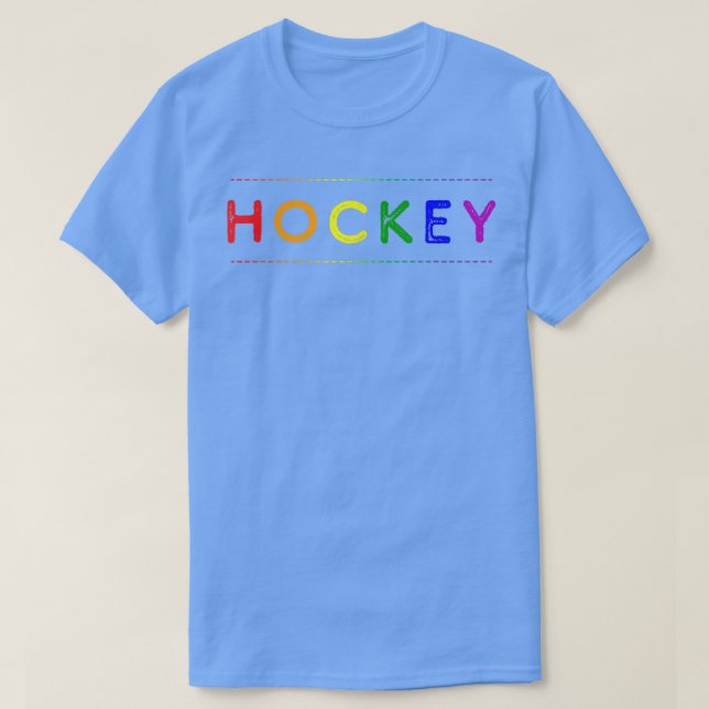 HGBTQ Hockey Pride Month Hockey Gay pride Parad T T Shirt (Design framsida)