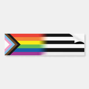 HGBTQ - inkluderande förloppsindikator, Pride Flag Bildekal