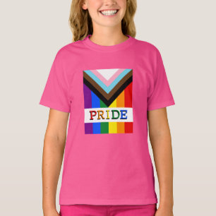 HGBTQ & Pride - Flagga för regnbågsförlopp T Shirt