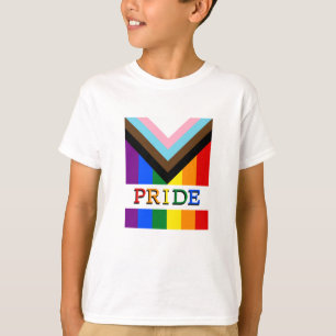HGBTQ & Pride - Flagga för regnbågsförlopp T Shirt