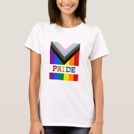 HGBTQ & Pride - Regnbågsförlopp Flagga mode T Shirt