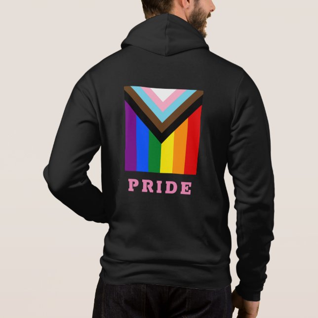 HGBTQ & Pride - Regnbågsförloppet i mode T Shirt (Baksida)