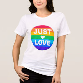 HGBTQ-PRIDET, RAINBOW KÄRLEK OCH SUPPORT T SHIRT