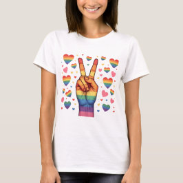HGBTQ-PRIDET, RAINBOW KÄRLEK OCH SUPPORT T SHIRT