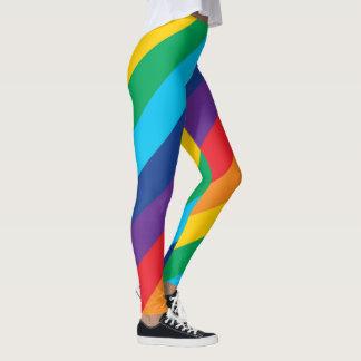 HGBTQ-Pridet Regnbåge mönster Legging