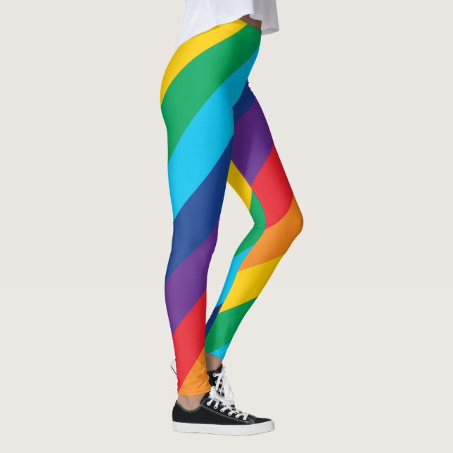 HGBTQ-Pridet Regnbåge mönster Legging (Höger)