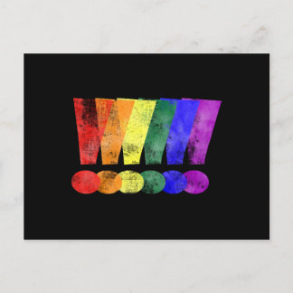 HGBTQ-Pridets utropstecken Vykort