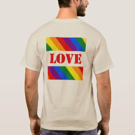 HGBTQ+ Rainbow Flagga Rand för Pridet Månad - T Shirt