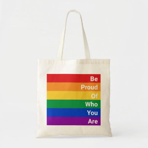 HGBTQ Rainbow, var stolt över vem du är Tygkasse