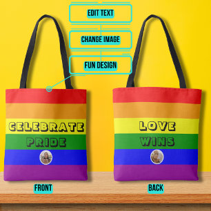 HGBTQIA+ Pride Regnbåge Flagga Tygkasse