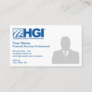 HGI-finansiell rådgivningprofessionell (fotoet) Visitkort