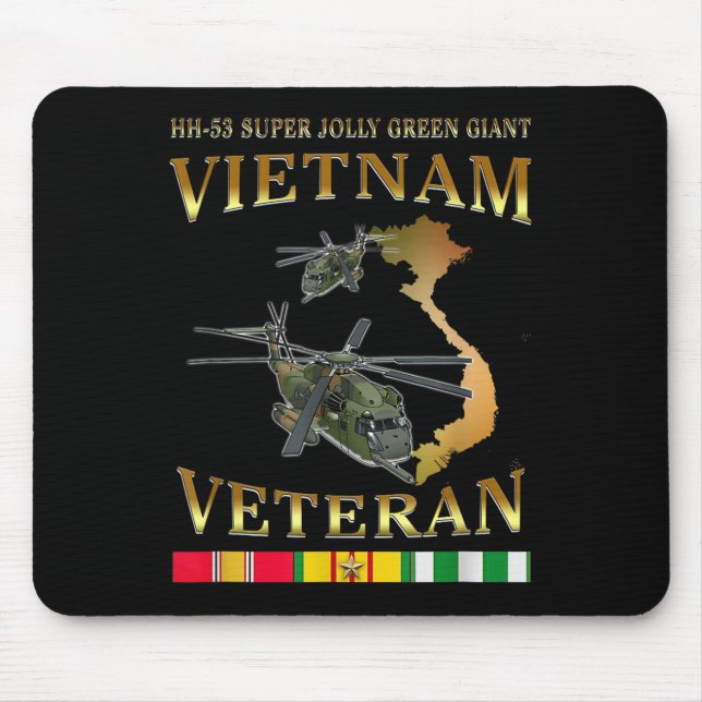 HH-53 Toppen Jolly Grönt Giant Helicopter Vietnam  Musmatta (Framsidan)