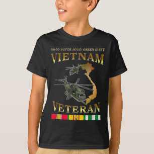 HH-53 Toppen Jolly Grönt Giant Helicopter Vietnam T Shirt